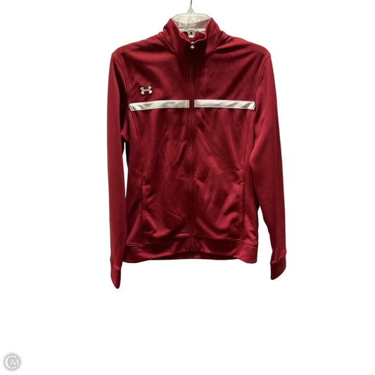 Athletic Jacket By Under Armour In Red, Size: S
