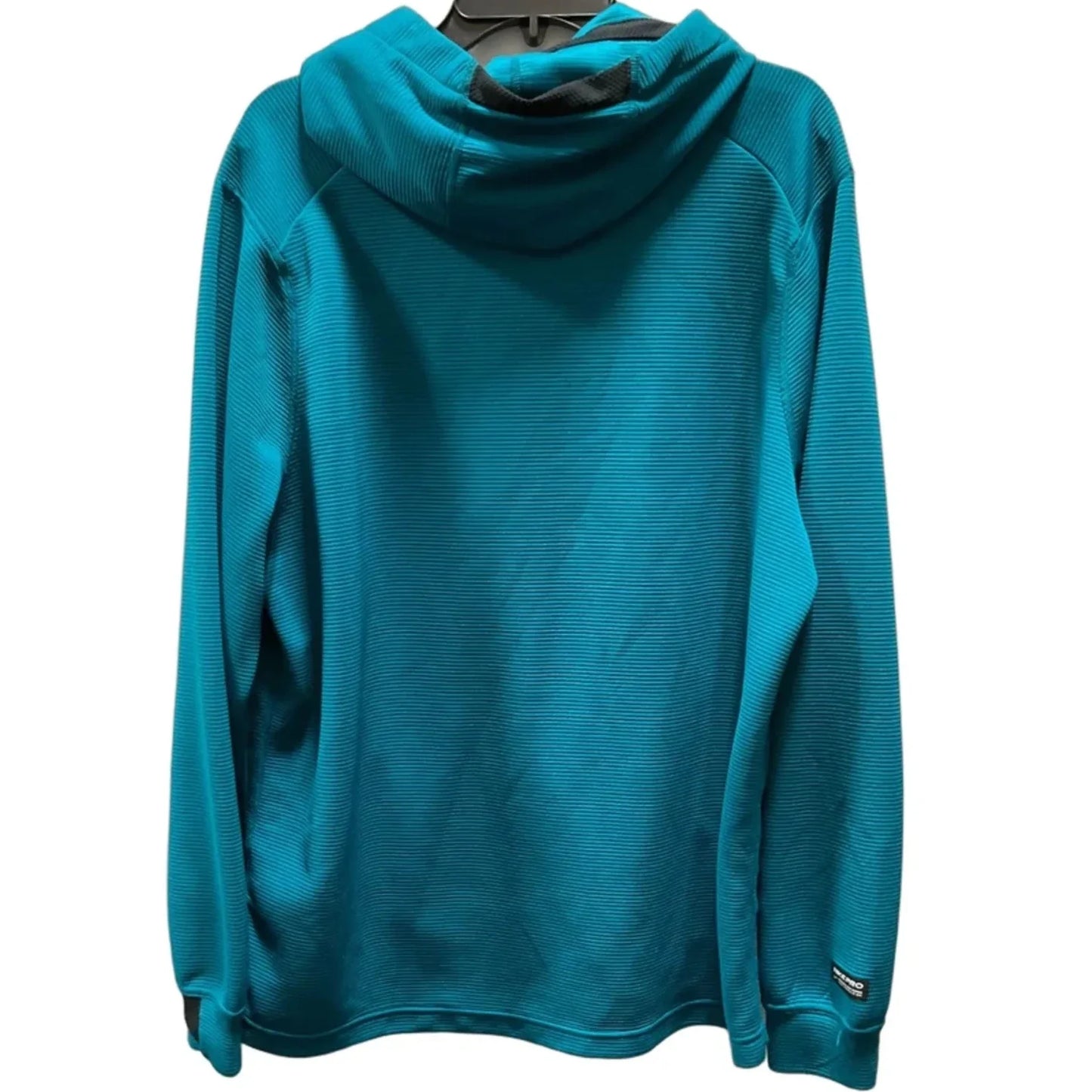 Athletic Sweatshirt Hoodie By Nike In Teal, Size: L