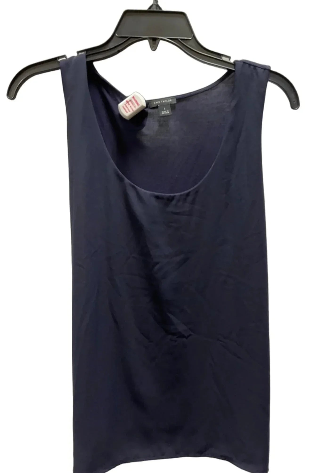 Top Sleeveless By Ann Taylor In Navy, Size: L