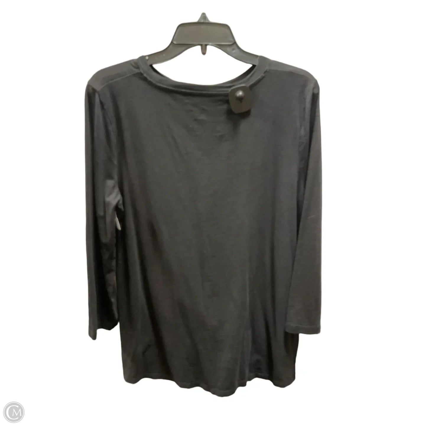 Top Long Sleeve Basic By Talbots In Black, Size: L