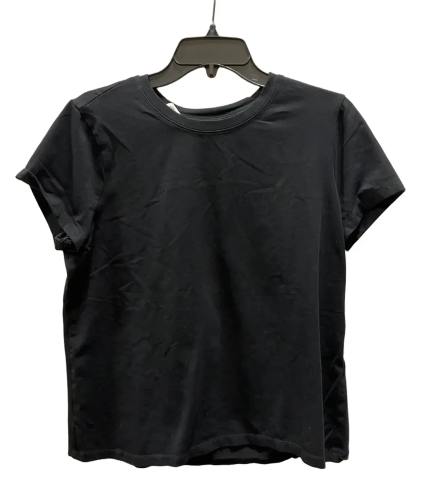 Top Short Sleeve Basic By Chicos In Black, Size: L