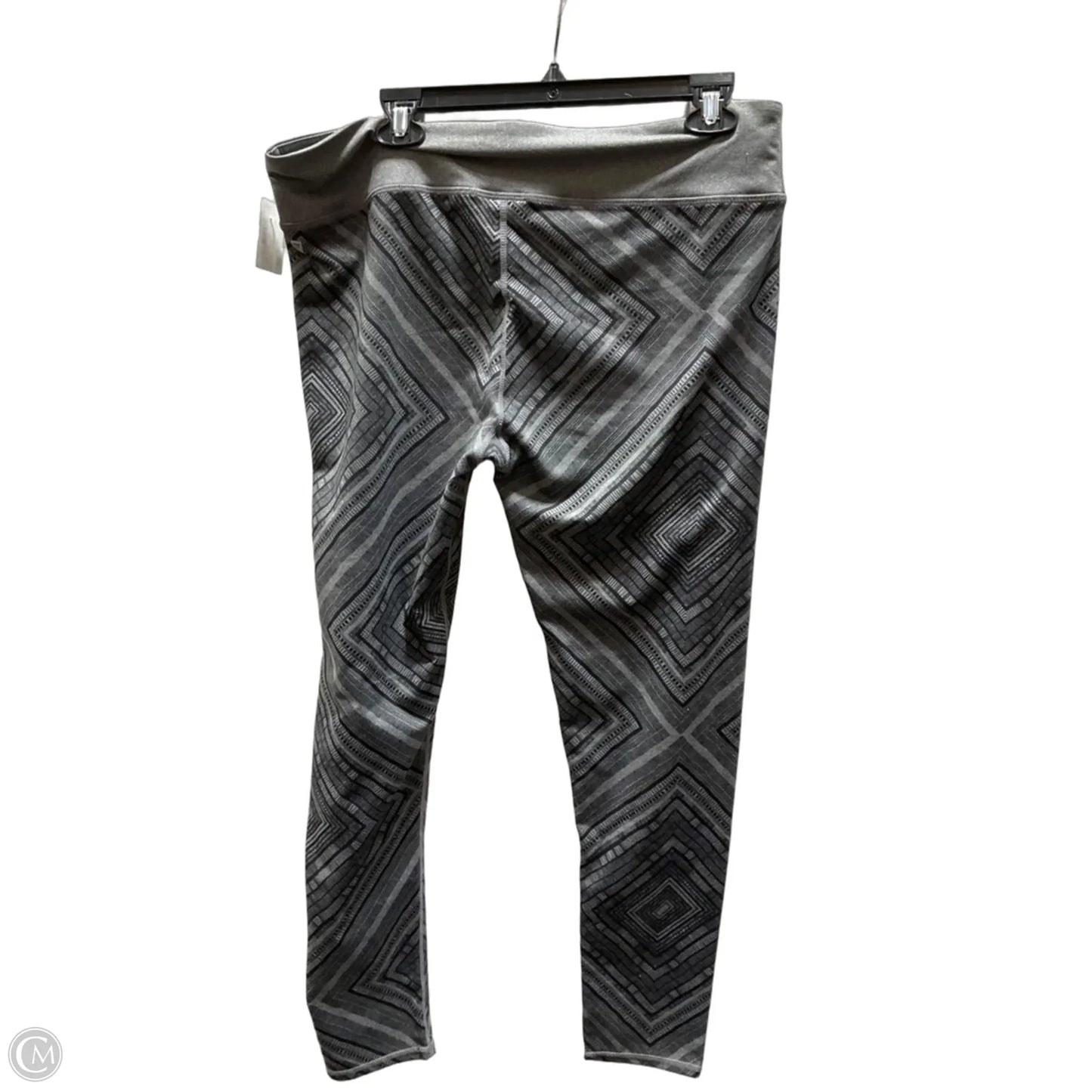 Athletic Leggings By Fabletics In Black & Grey, Size: Xxl