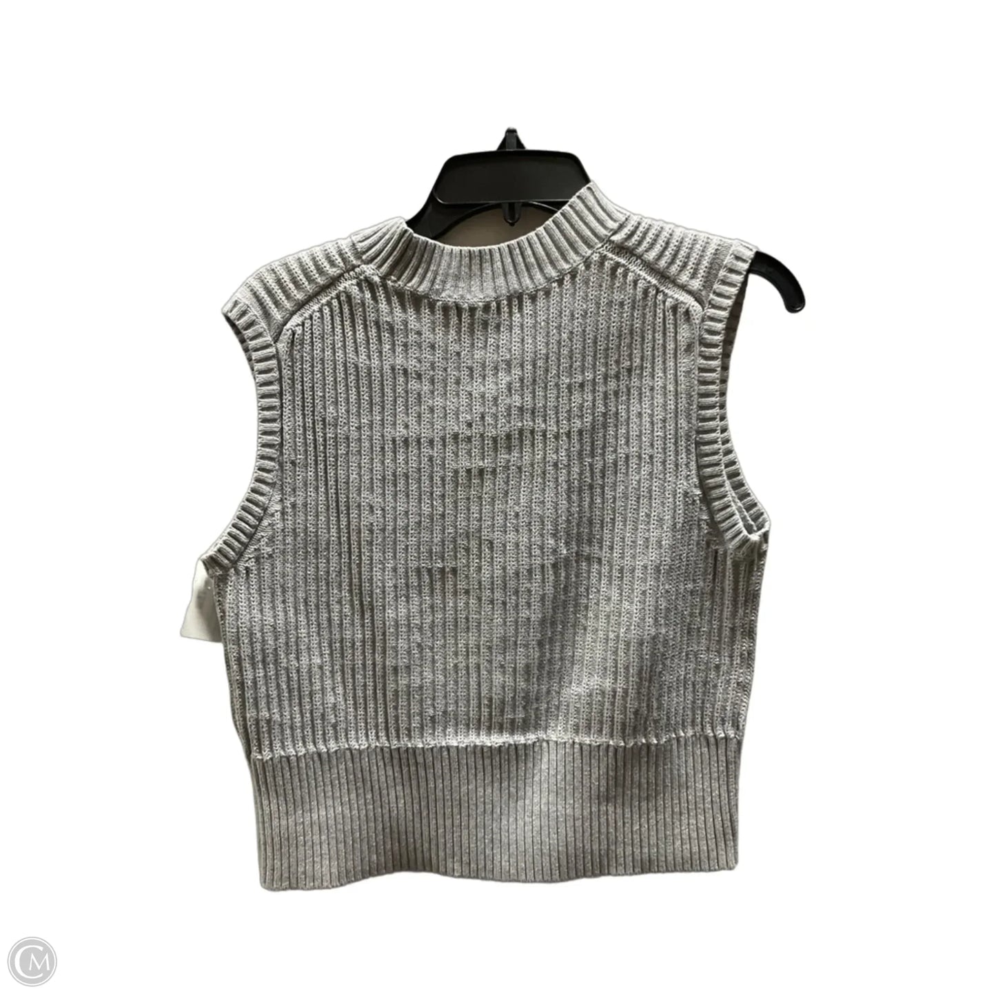 Top Sleeveless By Banana Republic In Grey, Size: L