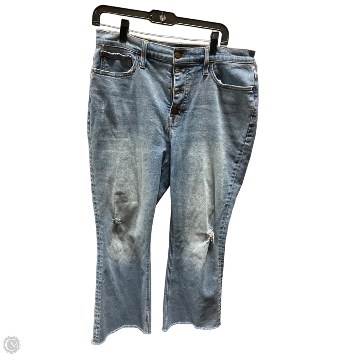 Jeans Cropped By J. Crew In Blue Denim, Size: 8