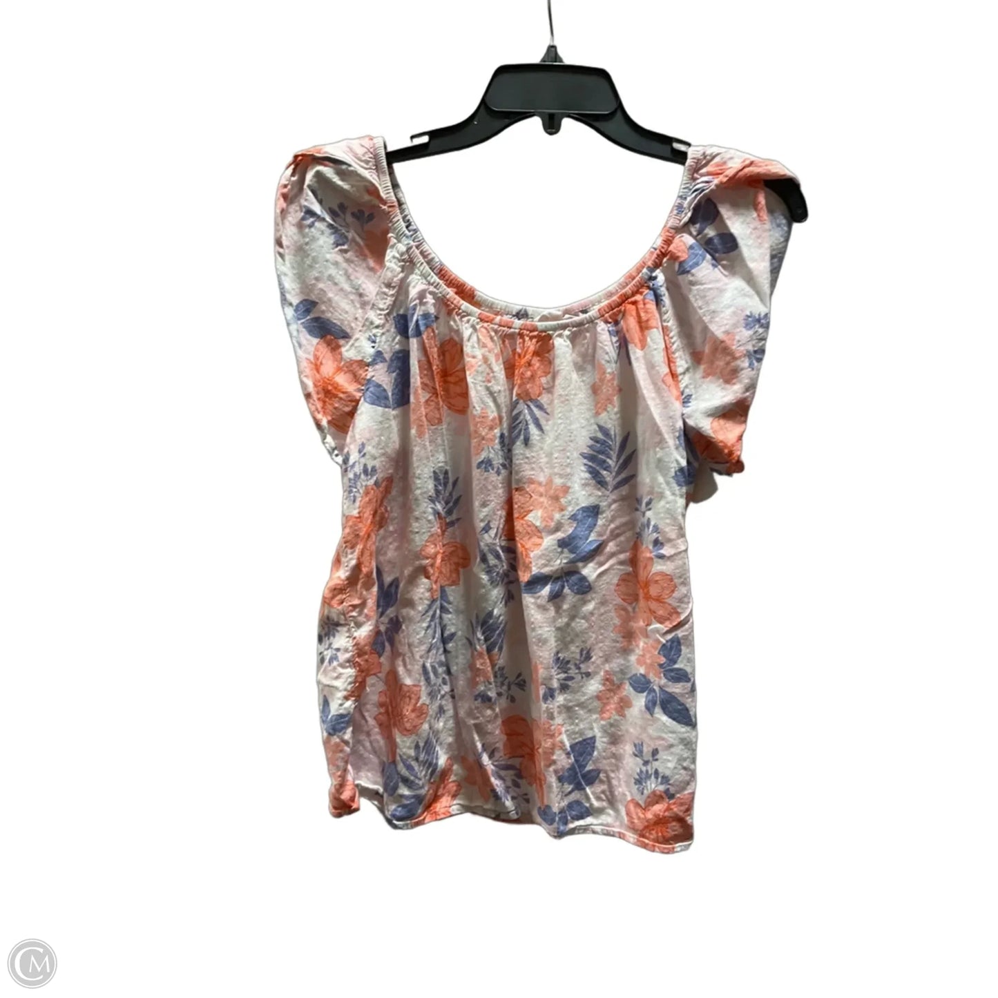 Top Short Sleeve By Gap In Floral Print, Size: S
