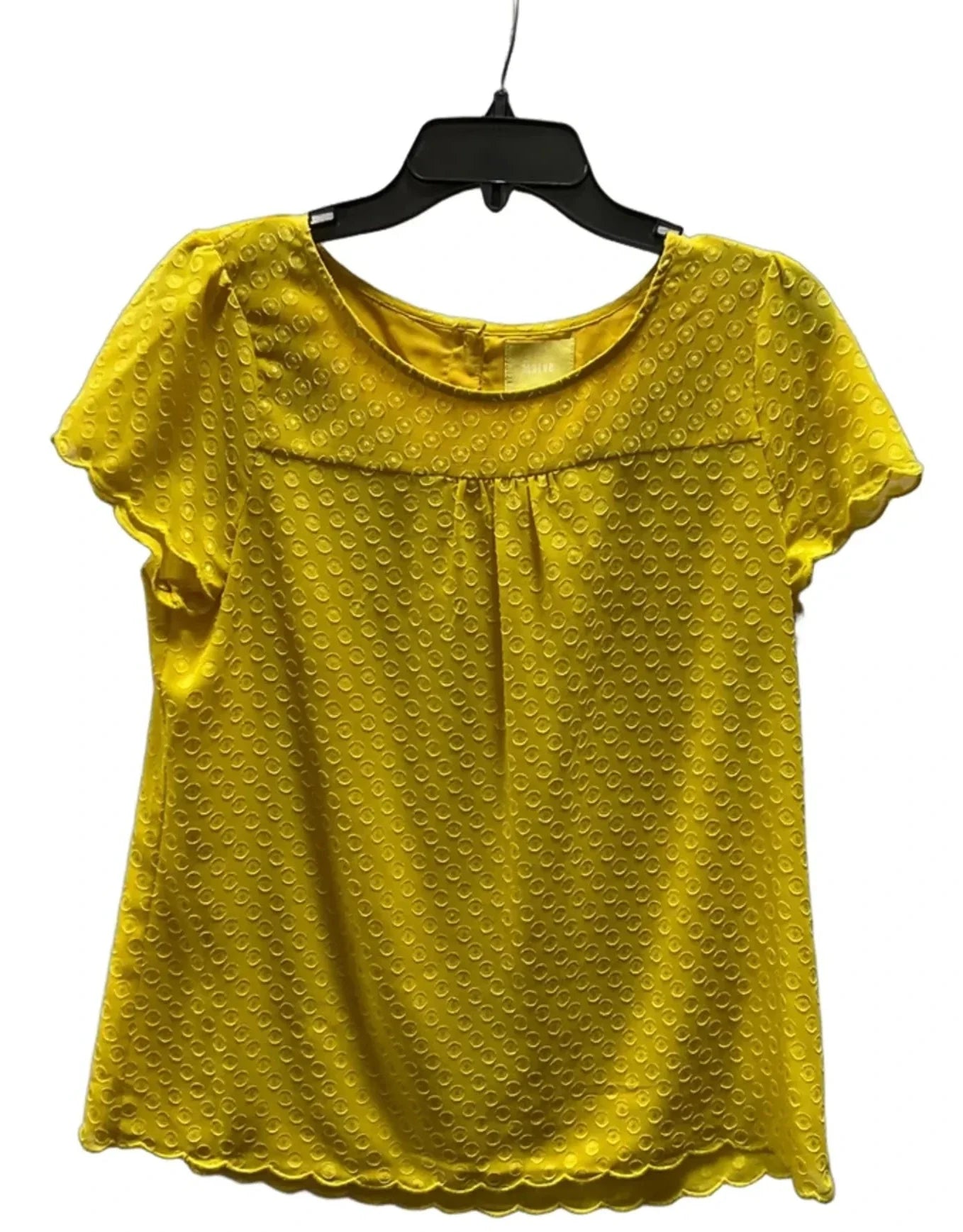 Top Short Sleeve By Maeve In Yellow, Size: 8