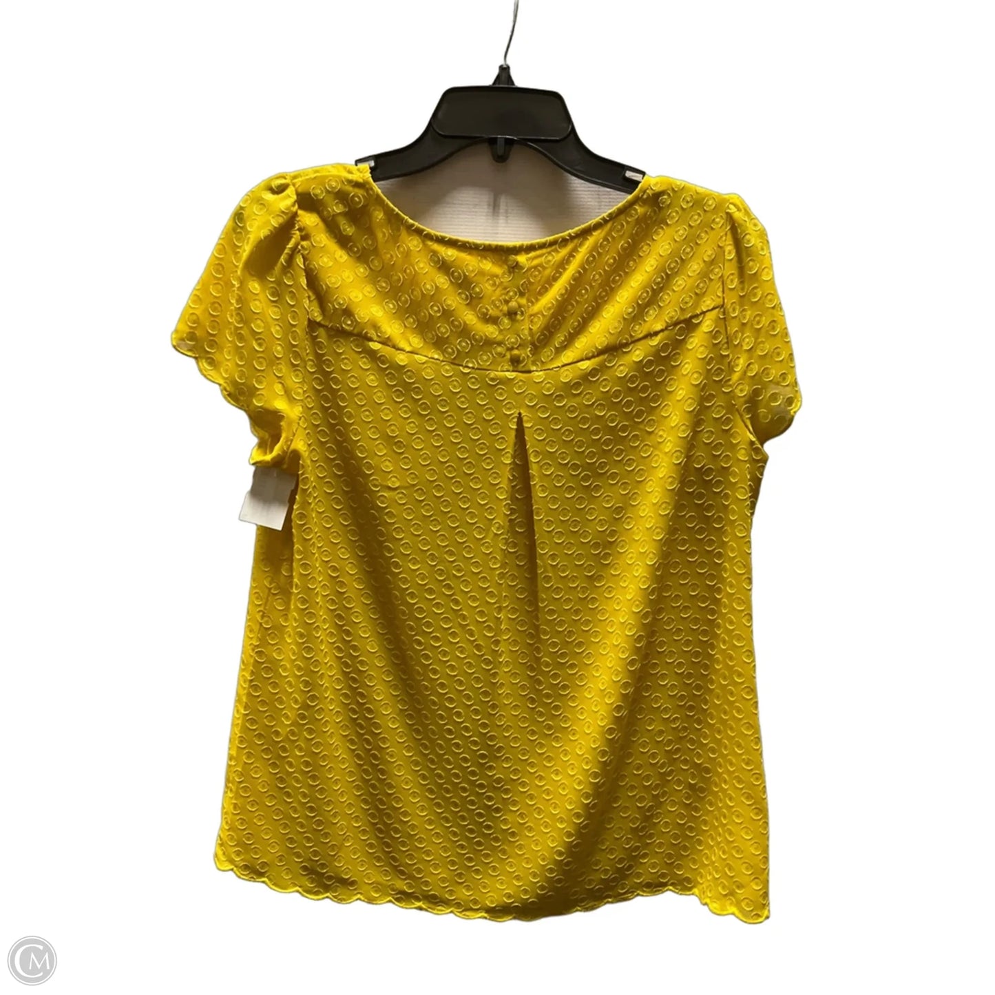 Top Short Sleeve By Maeve In Yellow, Size: 8