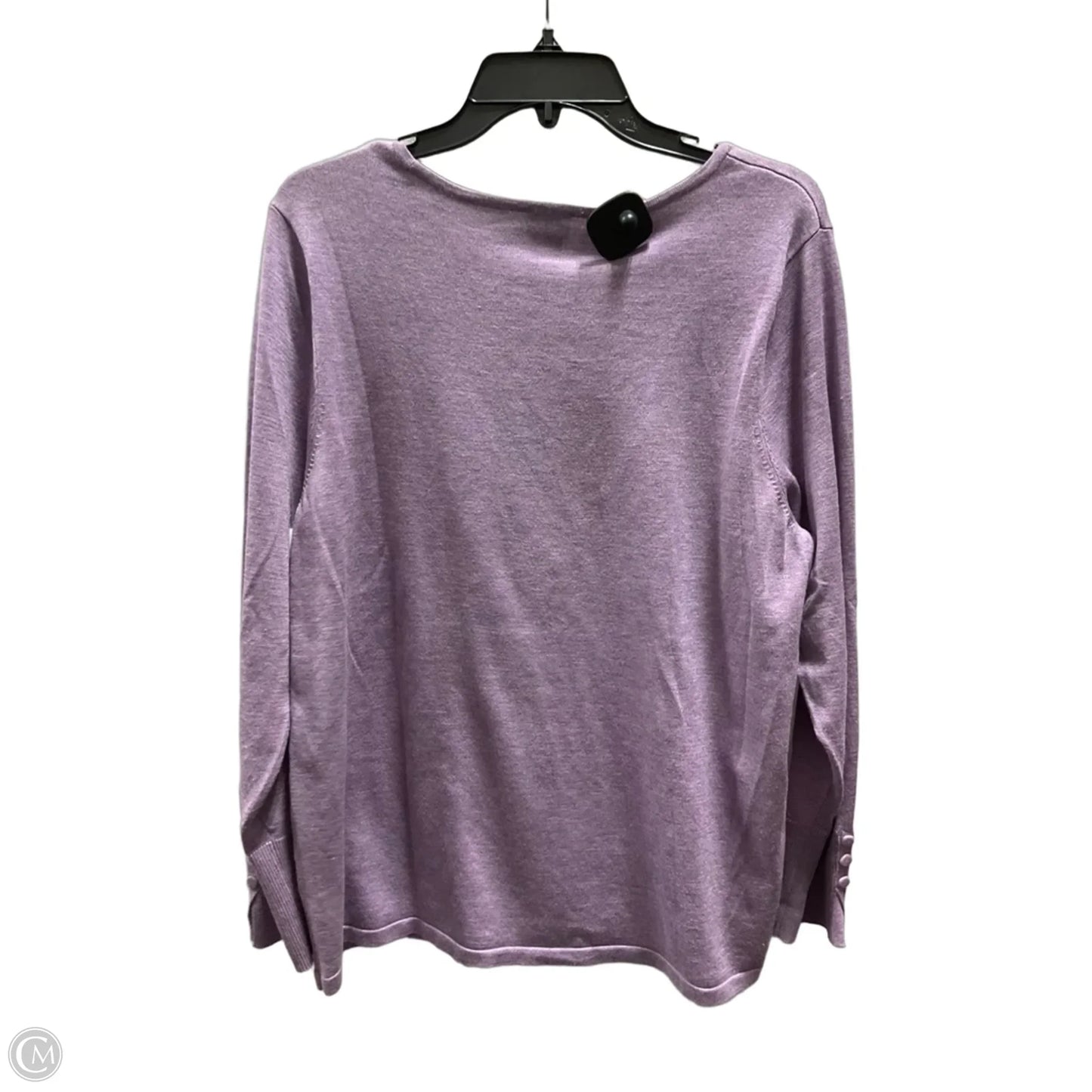 Top Long Sleeve By Chicos In Purple, Size: Xl