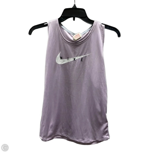 Athletic Tank Top By Nike Apparel In Purple, Size: S
