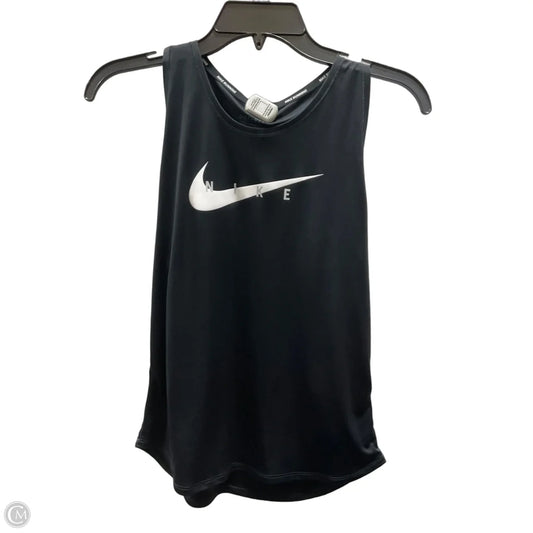 Athletic Tank Top By Nike Apparel In Black, Size: S