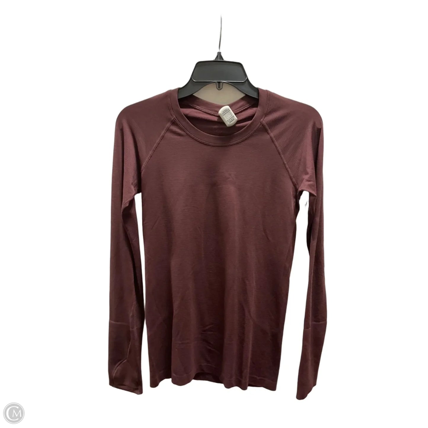Athletic Top Long Sleeve Crewneck By Lululemon In Red, Size: S