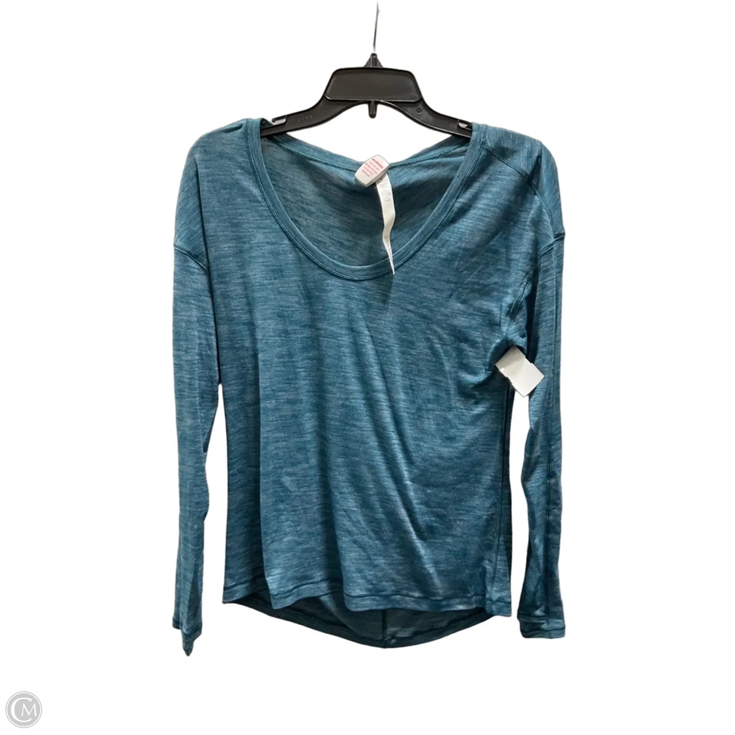 Athletic Top Long Sleeve Crewneck By Lululemon In Blue, Size: 6