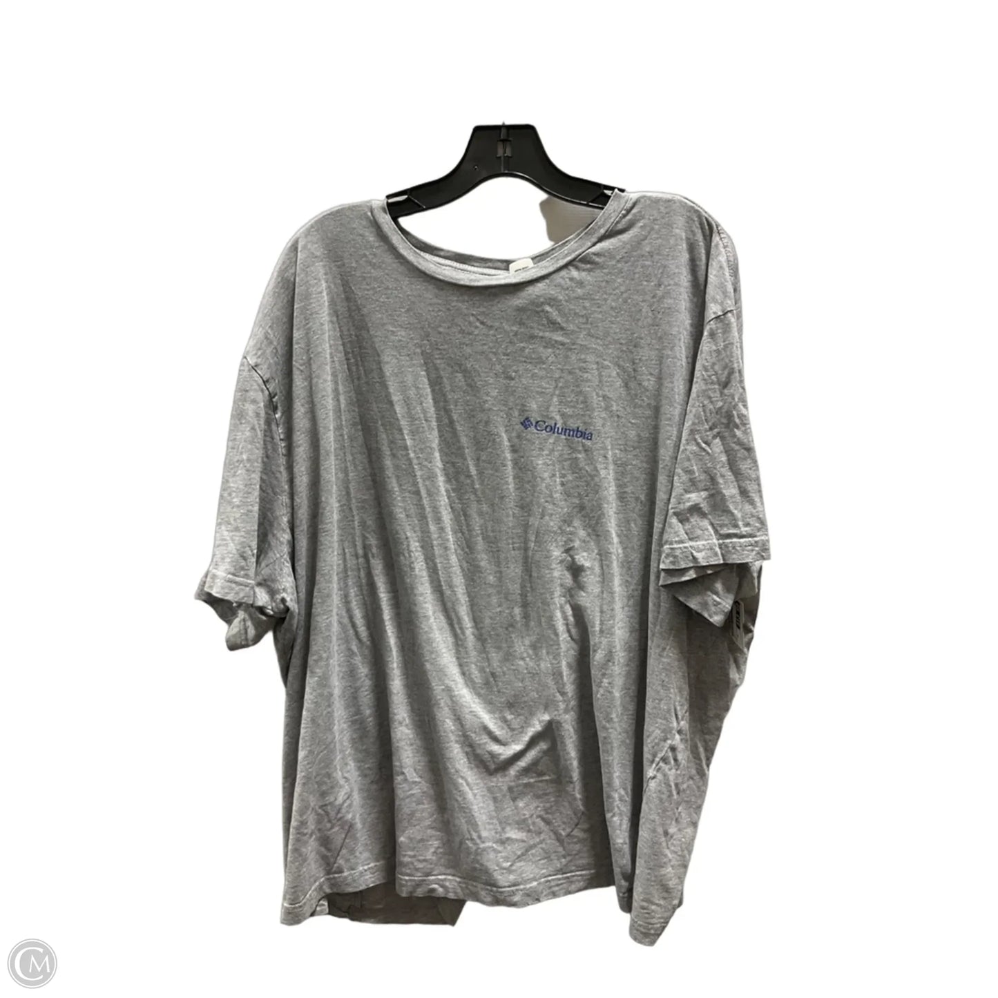 Athletic Top Short Sleeve By Columbia In Grey, Size: 3x