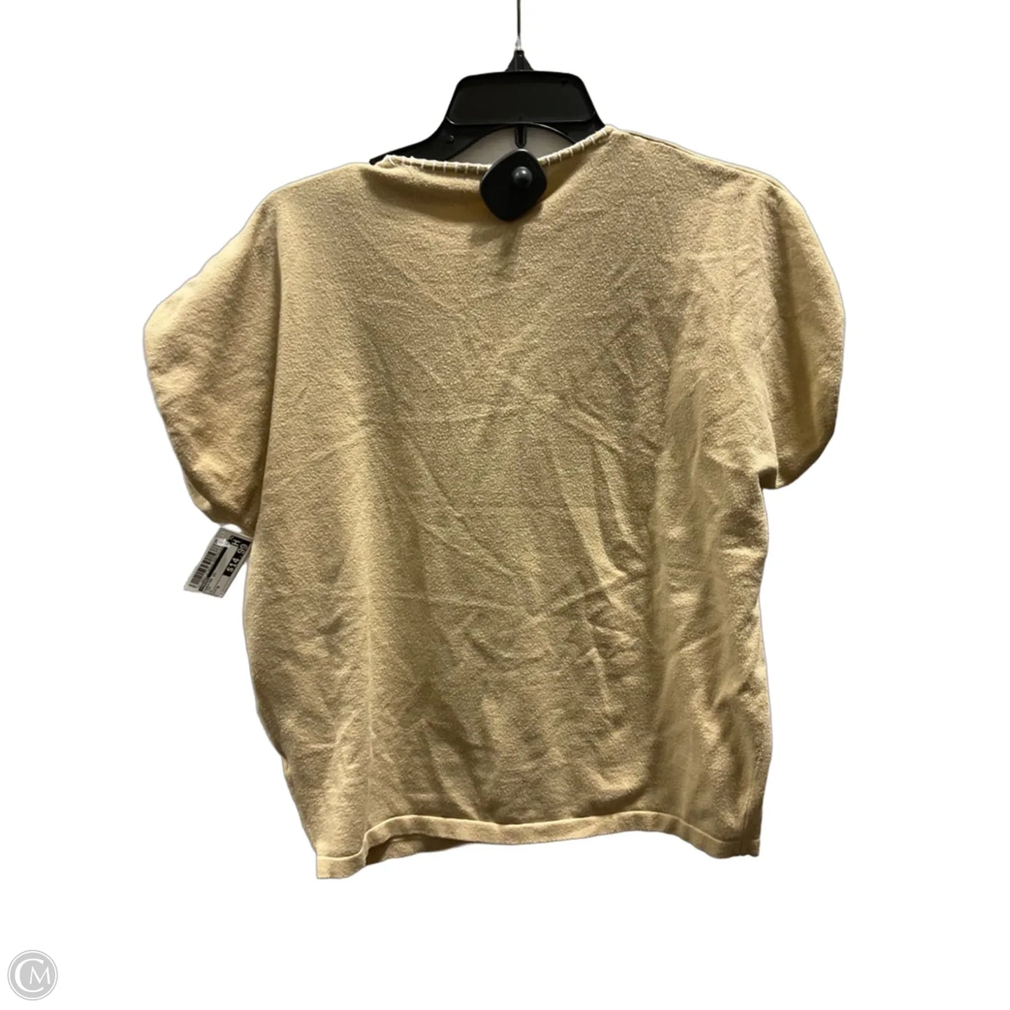 Sweater Short Sleeve By Tahari In Tan, Size: M