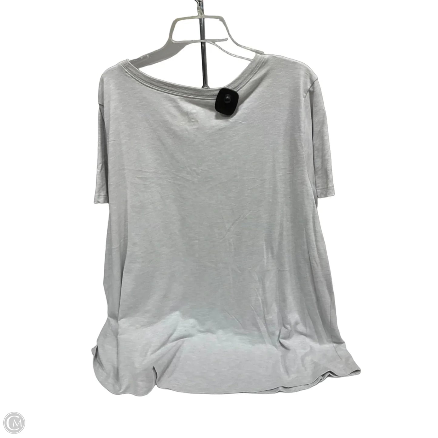 Athletic Top Short Sleeve By Nike Apparel In Grey, Size: 3x