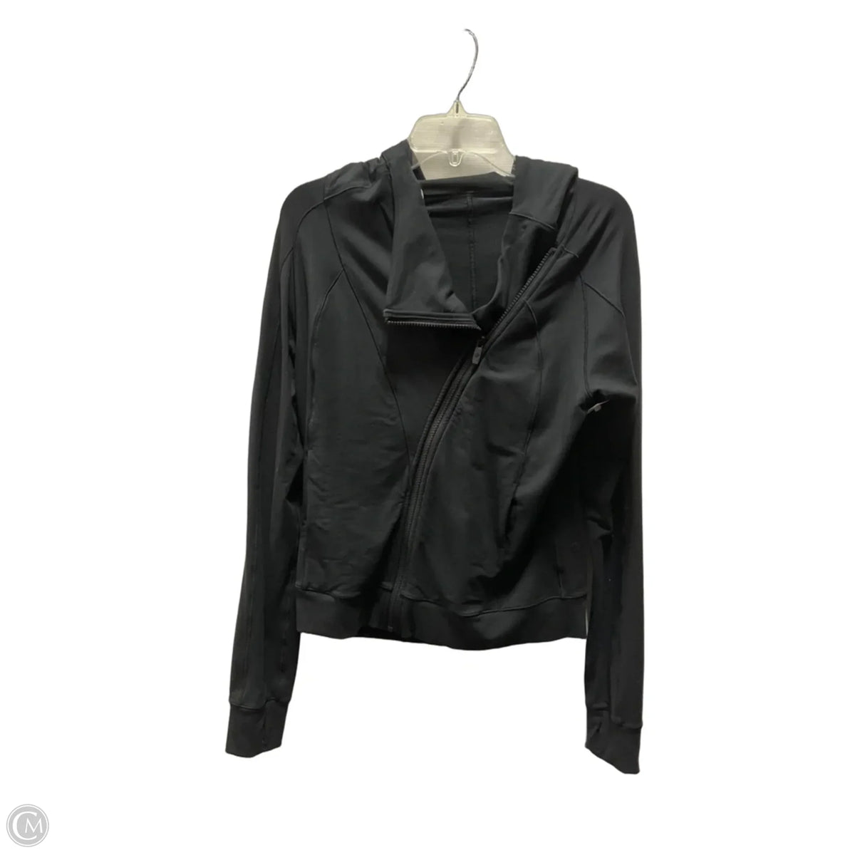 Athletic Jacket By Lululemon In Black, Size: 8