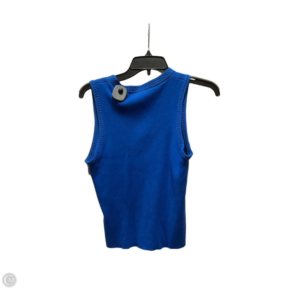 Top Sleeveless Designer By Halston In Blue, Size: M