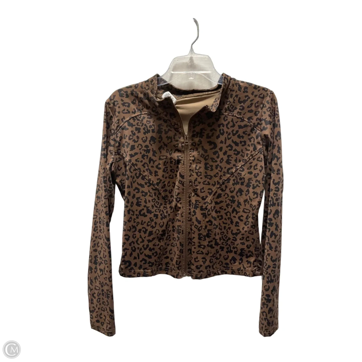 Athletic Jacket By Dazy In Animal Print, Size: Xl