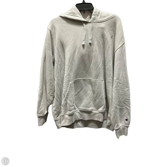 Athletic Sweatshirt Hoodie By Champion In Grey, Size: Xxl