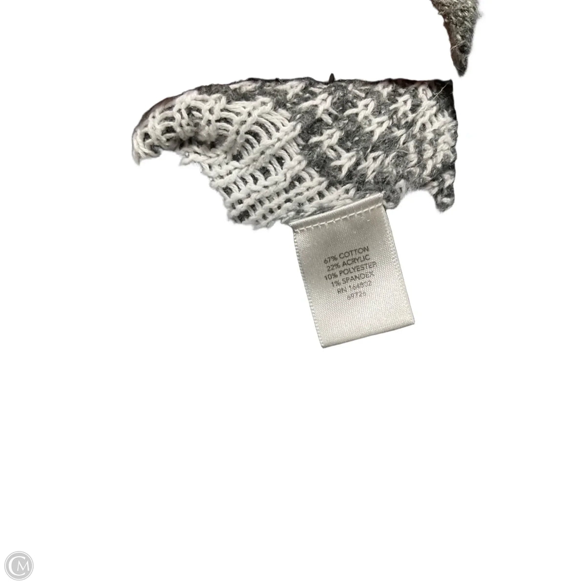Sweater By Christopher And Banks In Grey & White, Size: Xl