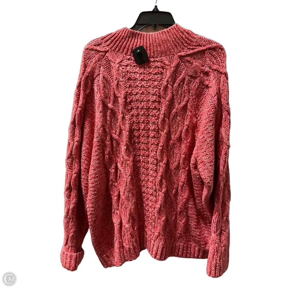 Sweater Cardigan By Talbots In Red, Size: 2x