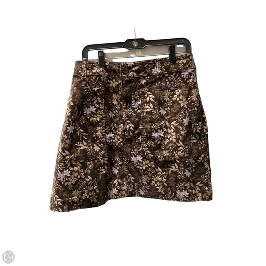 Skirt Midi By Loft In Floral Print, Size: 16