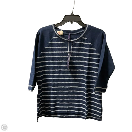Top Long Sleeve By Not Your Daughters Jeans In Navy, Size: S