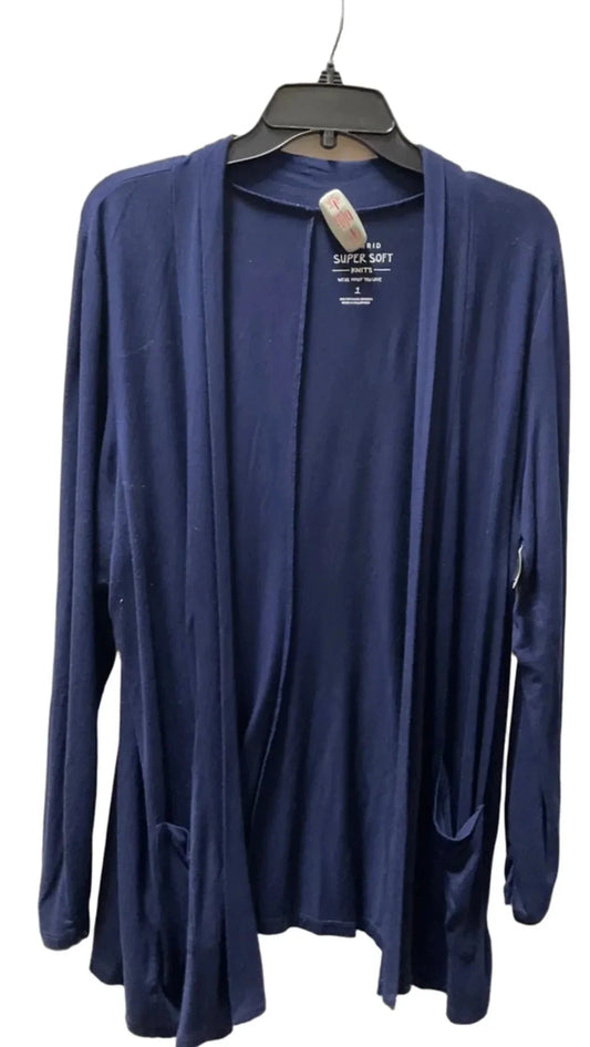 Cardigan By Torrid In Blue, Size: 1x