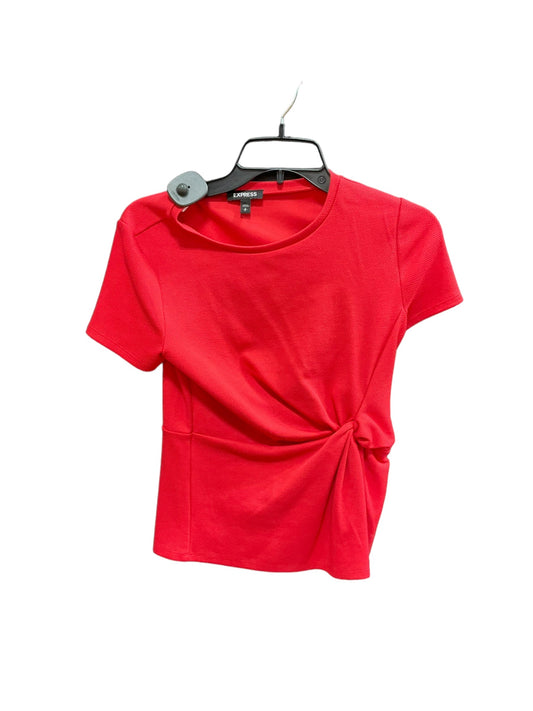 Red Top Short Sleeve Express, Size S