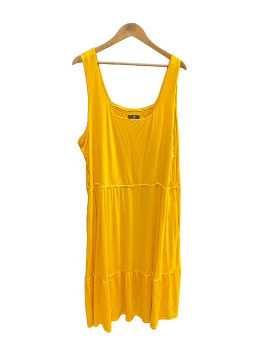Yellow Dress Casual Midi Jason Wu, Size 3x