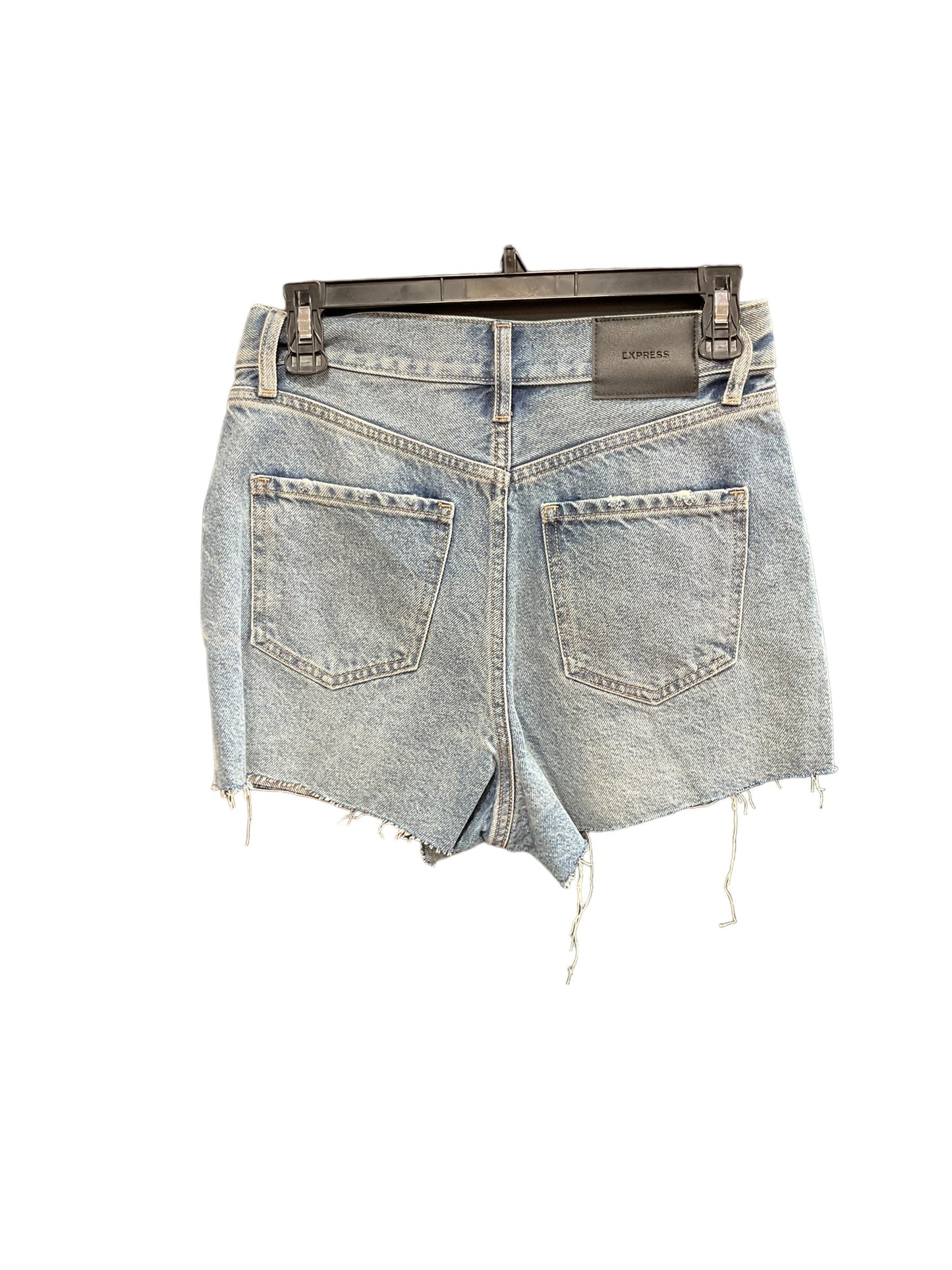 Blue Denim Shorts Express, Size 2