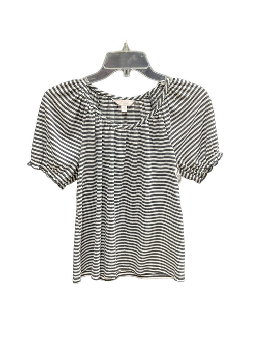 Striped Pattern Top Short Sleeve Lc Lauren Conrad, Size Xs