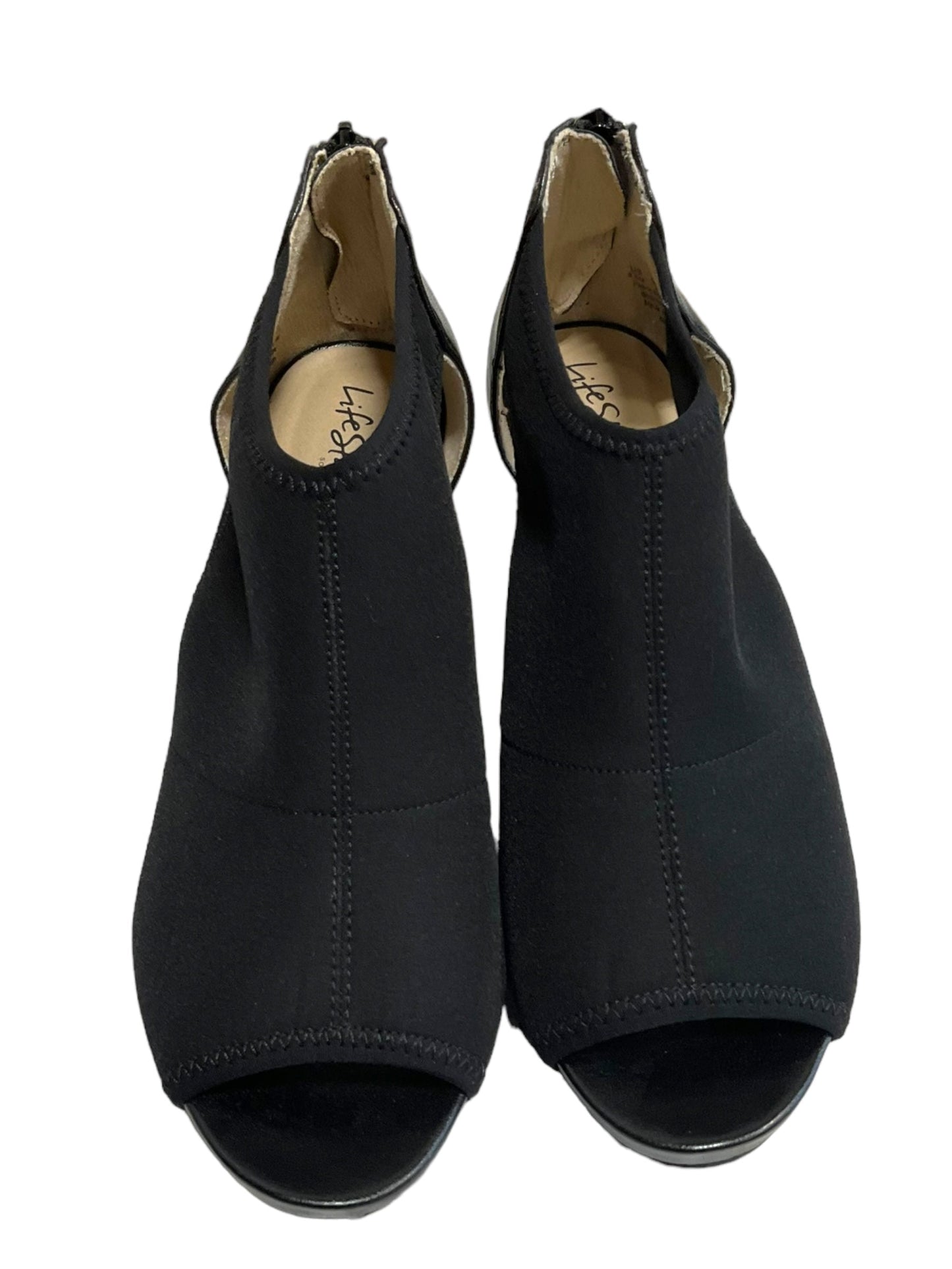 Black Shoes Heels Stiletto Life Stride, Size 8.5