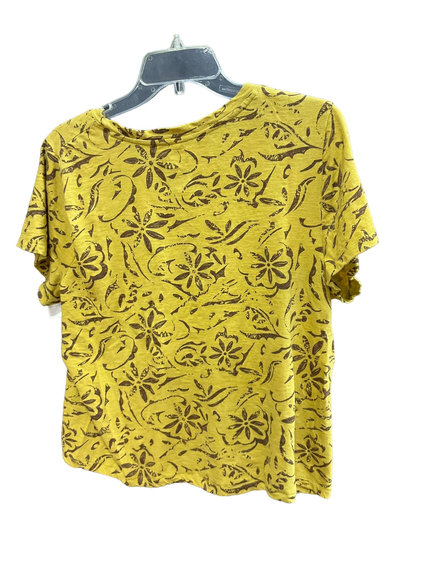 Yellow Top Short Sleeve Sonoma, Size Xl