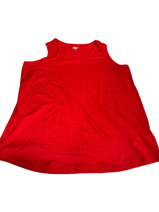Red Tank Top Lands End, Size 1x