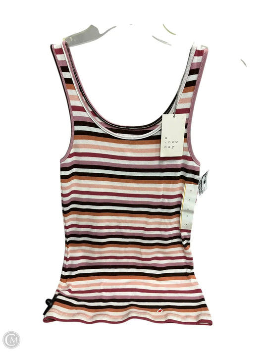 Tank Top By A New Day In Striped Pattern, Size: S