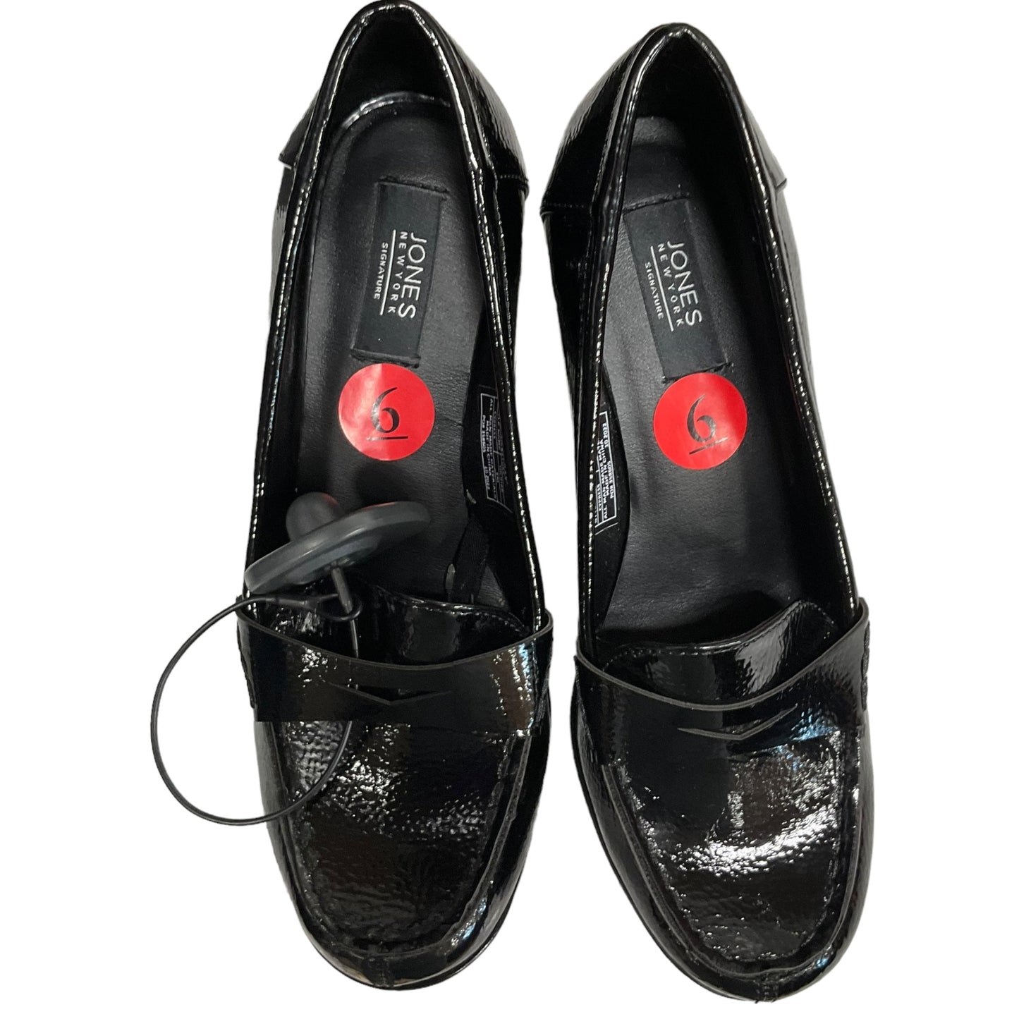 Black Shoes Heels Block Jones New York, Size 6