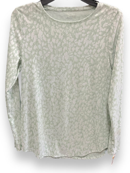 Green & White Top Long Sleeve Apt 9, Size S