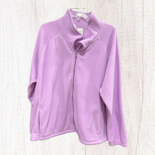 Jacket Fleece By Blair In Purple, Size: Xxl