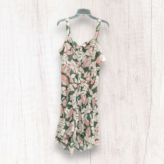 Green & Pink Dress Casual Midi Gianni Bini, Size L