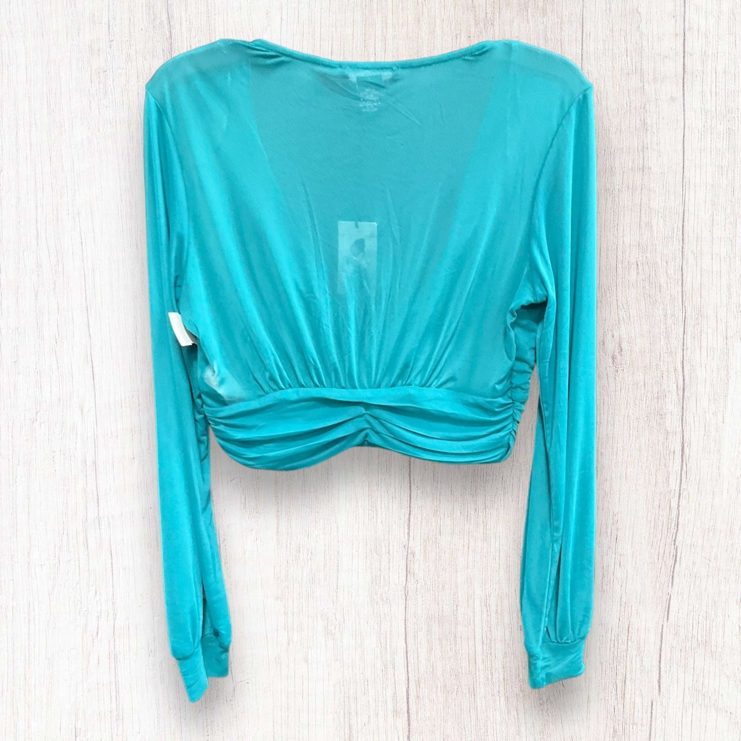 Teal Top Long Sleeve Clothes Mentor, Size M