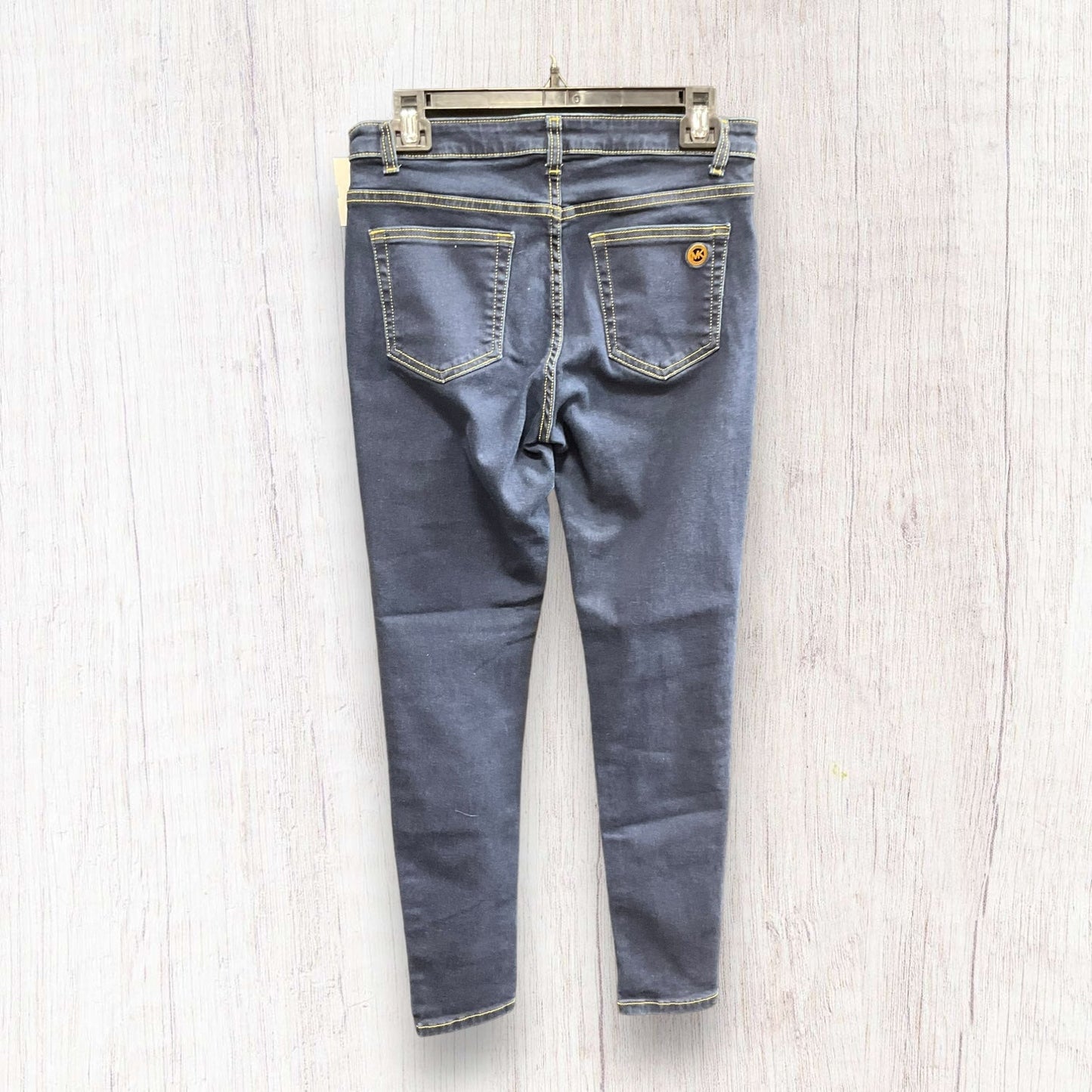 Blue Denim Jeans Skinny Michael By Michael Kors, Size 8