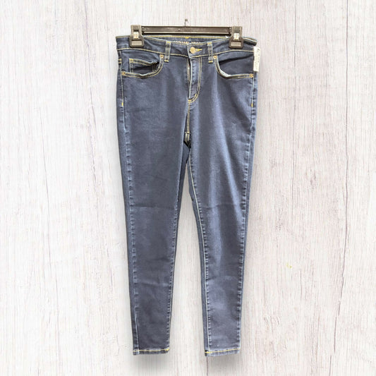 Blue Denim Jeans Skinny Michael By Michael Kors, Size 8