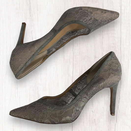 Grey Shoes Heels Stiletto Banana Republic, Size 9