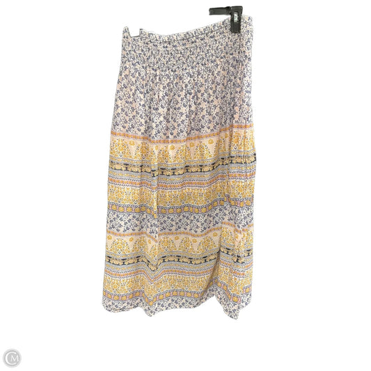 Skirt Midi By J. Jill In Multi-colored, Size: L