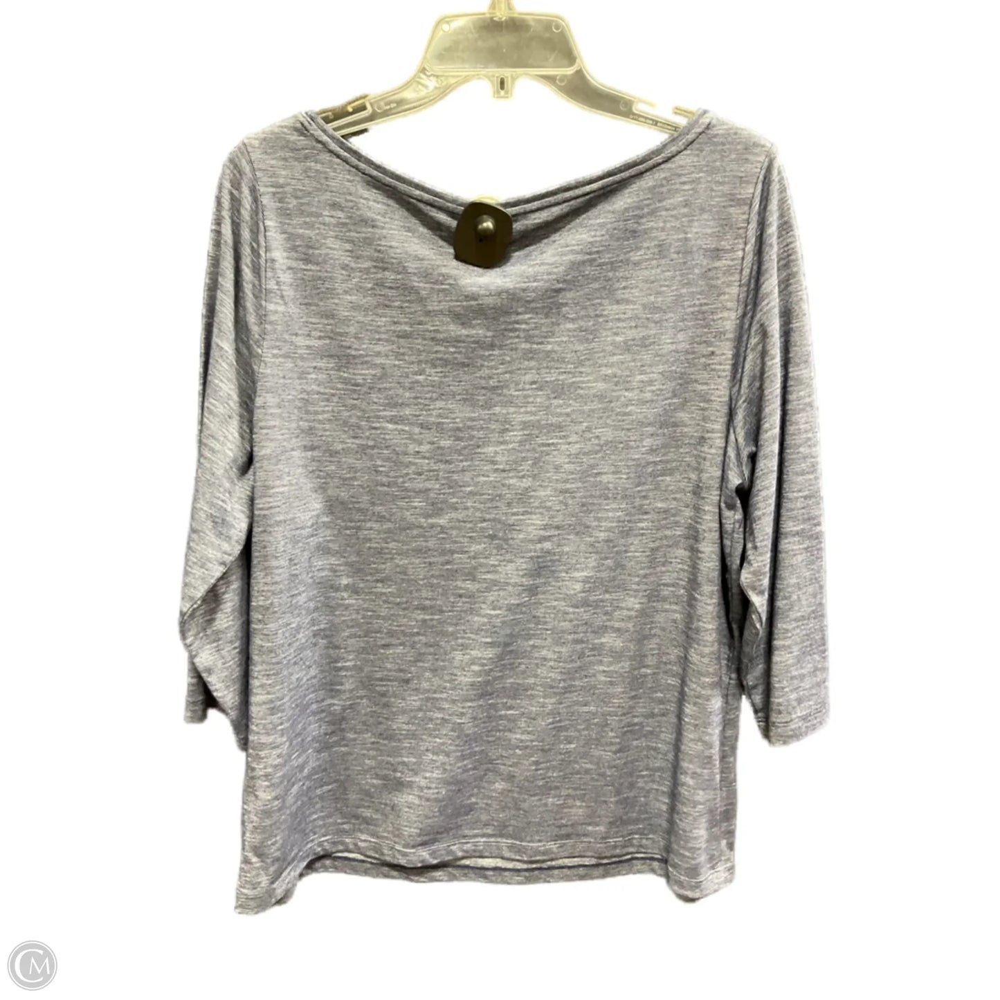 Top Long Sleeve By Talbots In Blue, Size: 1x