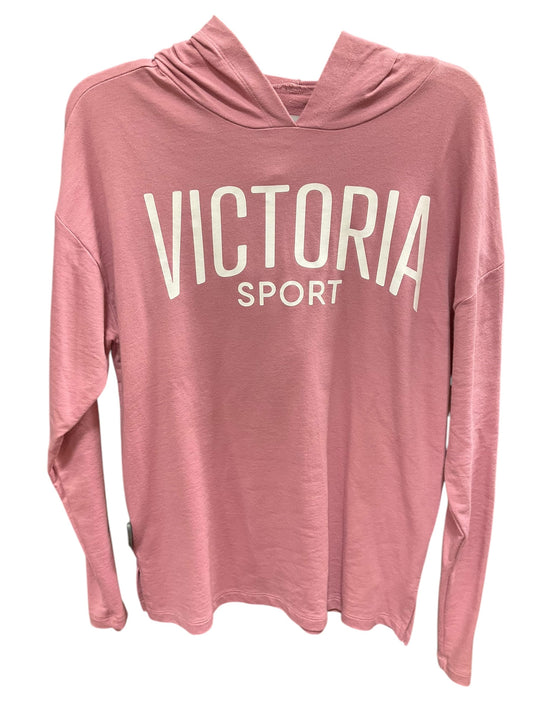 Athletic Sweatshirt Hoodie By Victorias Secret In Pink, Size: S