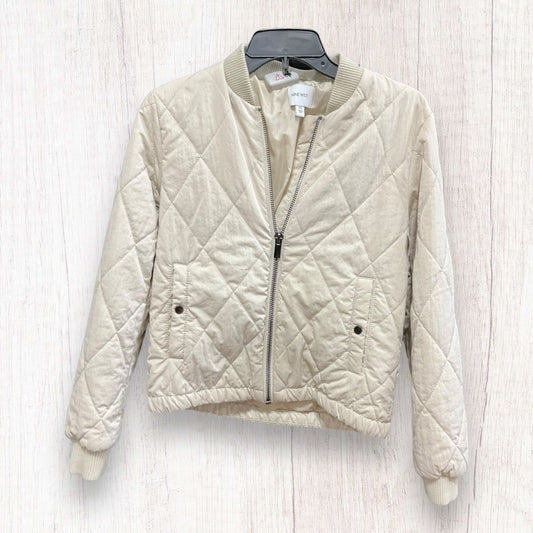 Jacket Puffer & Quilted By Nine West Apparel In Cream, Size: Xs