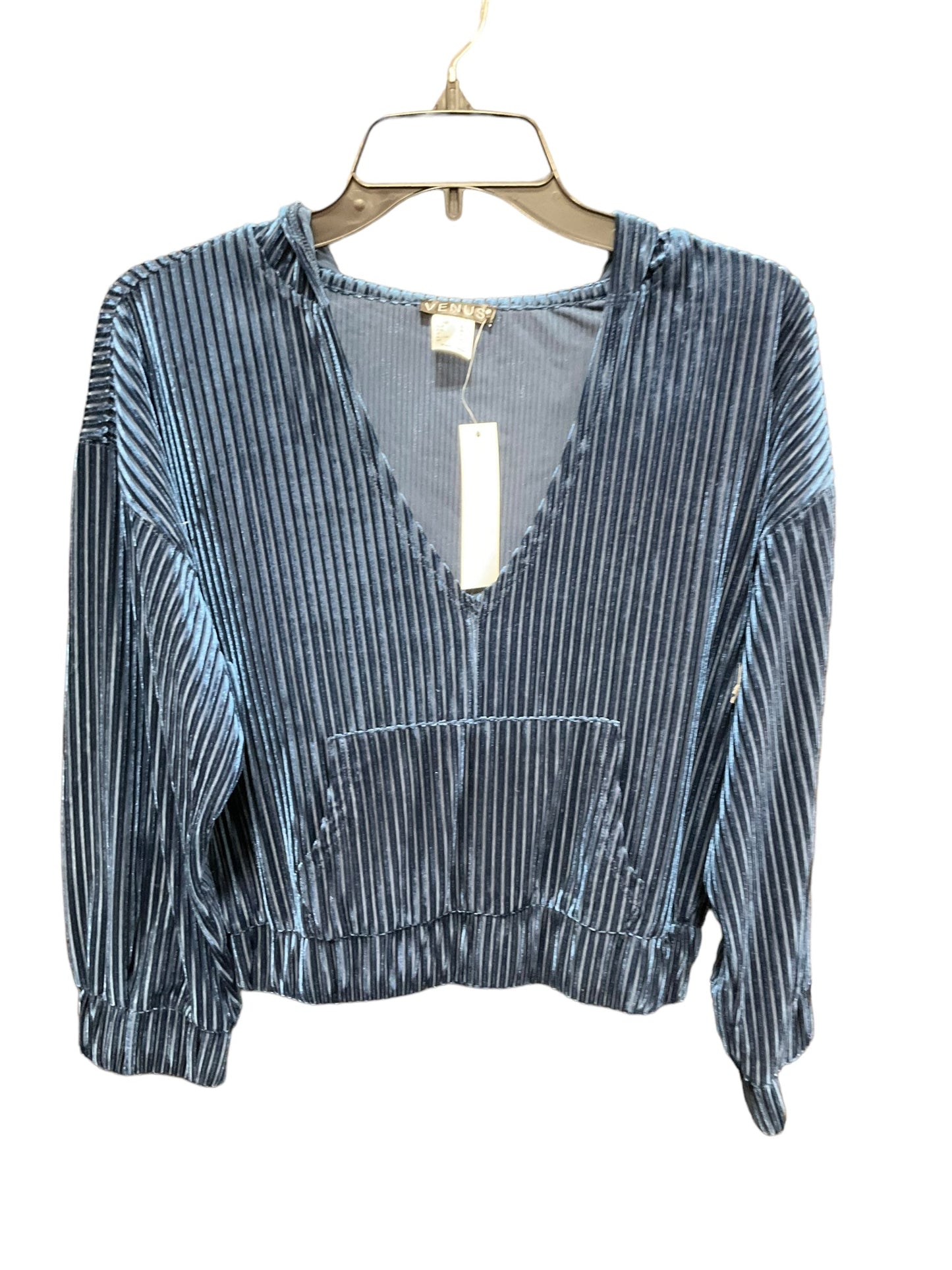 Top Long Sleeve By Venus In Blue, Size: S