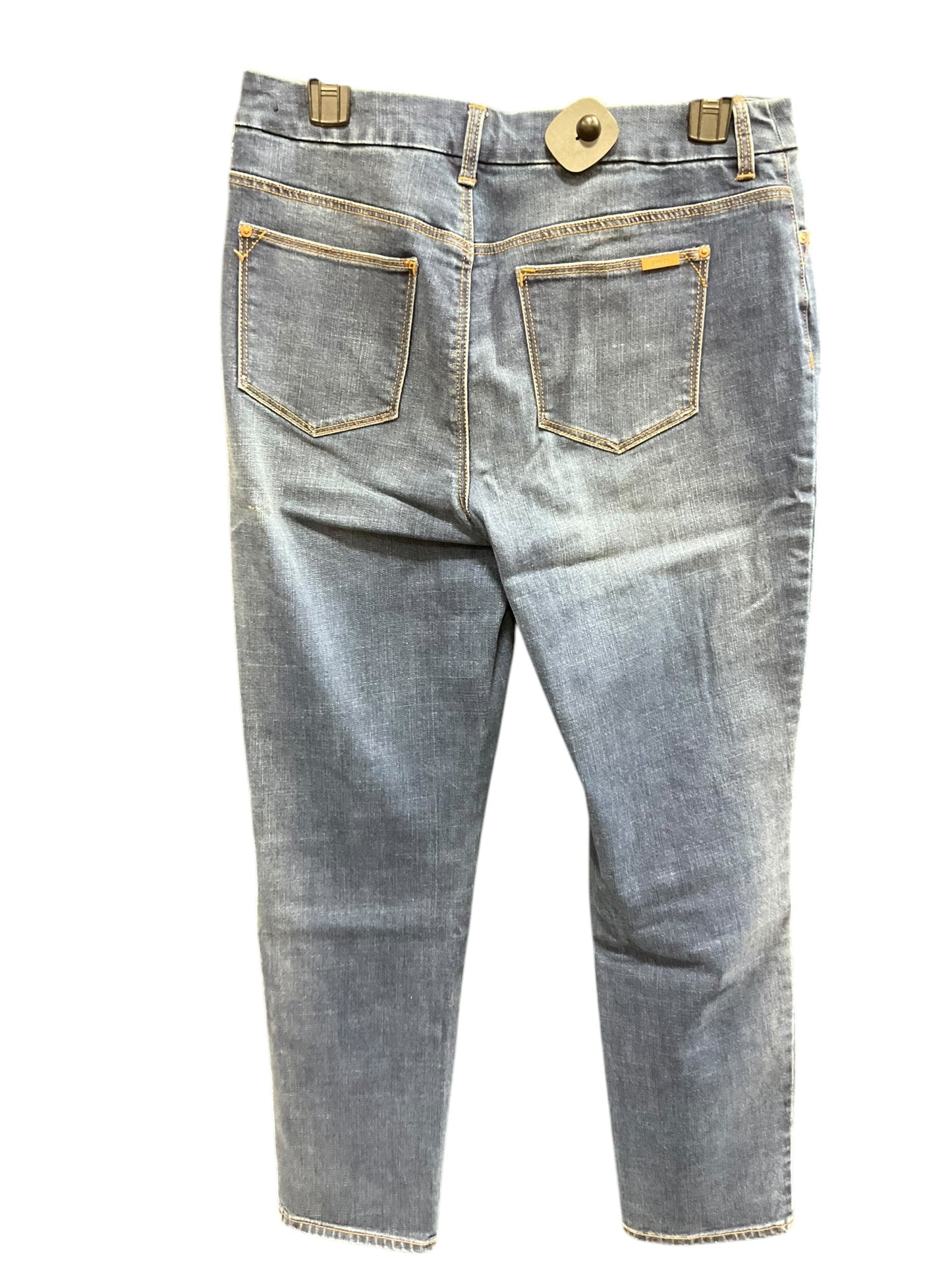 Jeans Cropped By Chicos In Blue Denim, Size: S